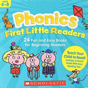Scholastic Phonics First Little Readers Parent Pack Set of 24 Books Ages 4 to 8